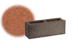 Облицовочный бетонный камень рядовой Меликонполар СКЦ 2Р-8 красный 1,5%, 380*120*140 мм