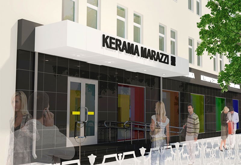 Проект фасада магазина KERAMA MARAZZI