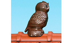 Декоративный элемент BRAAS Сова, медная, 40 см