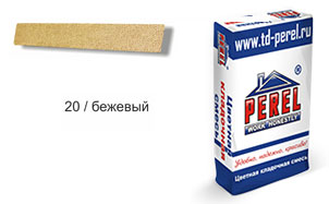 Затирка для швов PEREL RL 5420 бежевая зимняя, 25 кг
