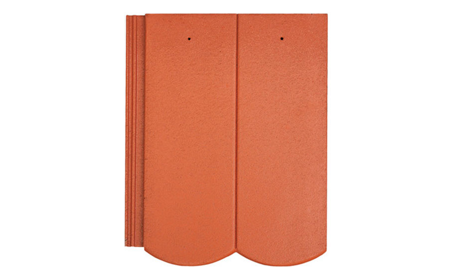 Цементно-песчаная черепица рядовая BRAAS Ревива, красный