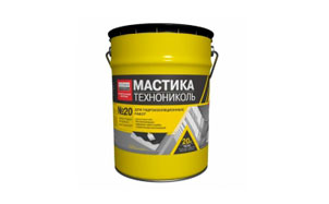Мастика битумно-резиновая ТехноНИКОЛЬ № 20, 20 кг