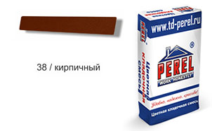 Затирка для швов PEREL RL 0438 кирпичная, 25 кг
