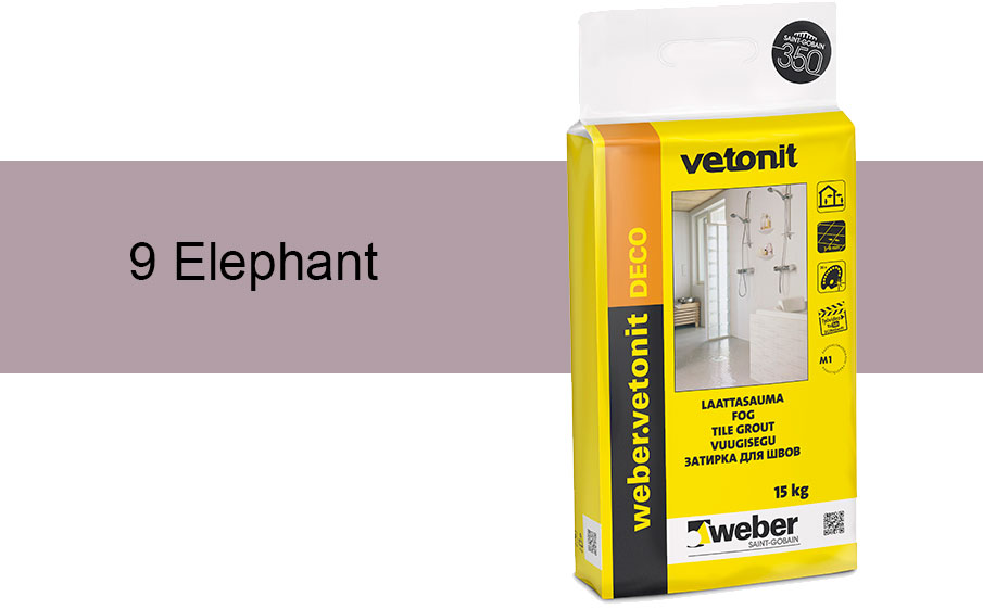 Затирка для швов weber.vetonit Deco 9 Elepahnt, 15 кг