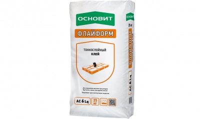 Клей для укладки брусчатки и камня тонкослойный ОСНОВИТ ФЛАЙФОРМ AC6 Lq, 25 кг