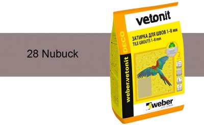 Затирка для швов weber.vetonit Deco 28 Nubuck, 2 кг