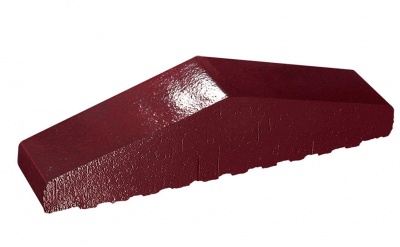 Клинкерный заборный элемент полнотелый KING KLINKER Вишневый сад (16), 310/250*65*78 мм