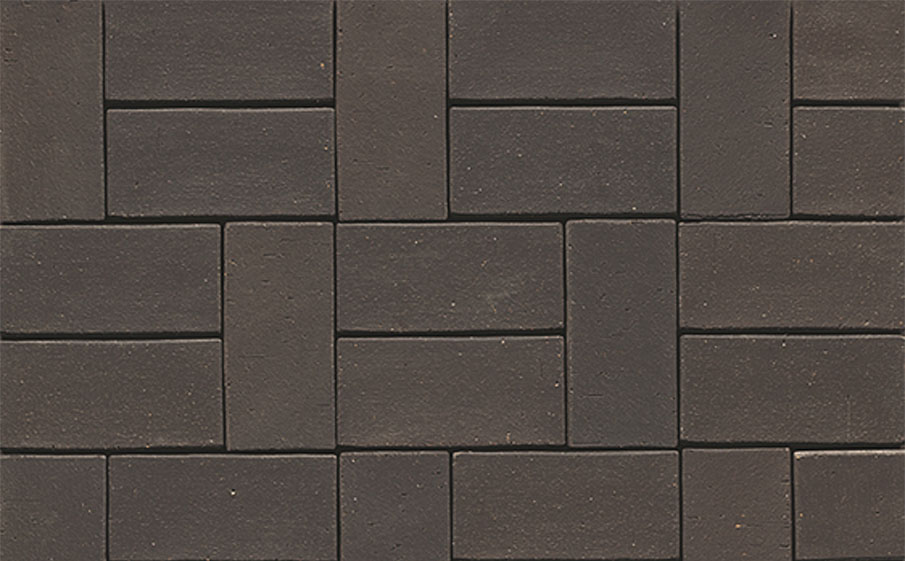 Тротуарная клинкерная брусчатка Muhr №05 Eisenschmelz Schwarzbraun, 240*55*71 мм