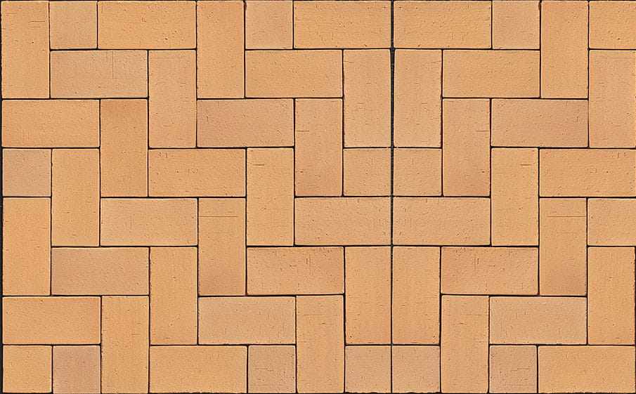Тротуарная клинкерная брусчатка Muhr №02 Gelb-bunt, 200*65*52 мм