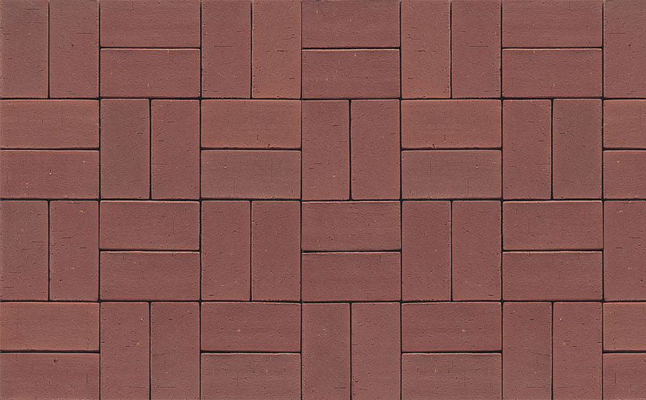 Тротуарная клинкерная брусчатка Muhr №03 Naturrot, 240*55*71 мм