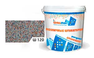 Цветная мозаичная штукатурка WallMix Ш120 Velour 0,4-0,8 мм, 20 кг