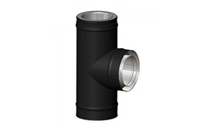 Тройник SCHIEDEL PERMETER 50 90 град. черный, D 200/300 мм
