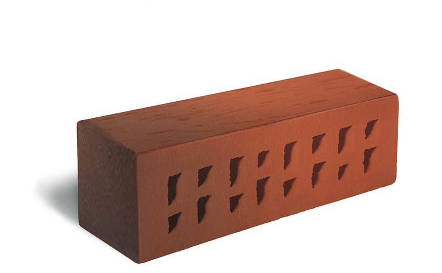 Кирпич лицевой клинкерный ЛСР пустотелый "Ноттингем" береста M200/М300, 250*85*65 мм