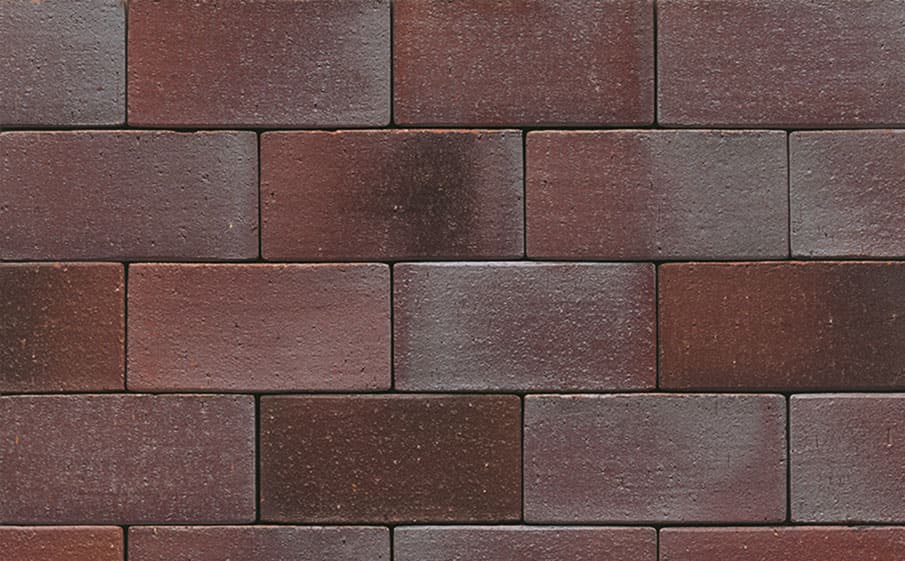 Тротуарная клинкерная брусчатка Muhr №10 Violettblau geflammt, 240*55*52 мм