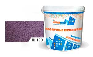 Цветная мозаичная штукатурка WallMix Ш129 Velour 0,4-0,8 мм, 20 кг