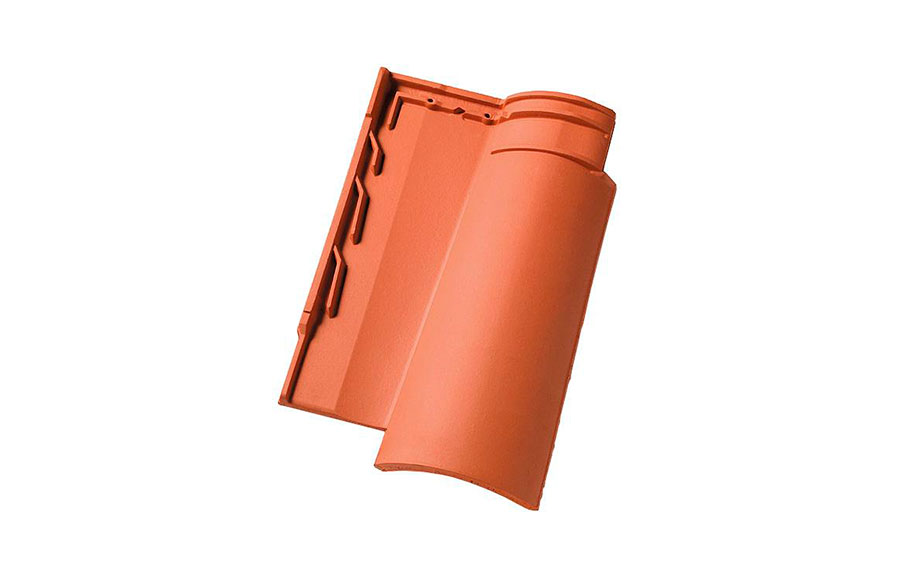 Керамическая рядовая черепица Koramic Kanal 10 Natural Red