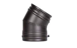 Отвод SCHIEDEL PERMETER 25 30 град. черный, D 200/250 мм