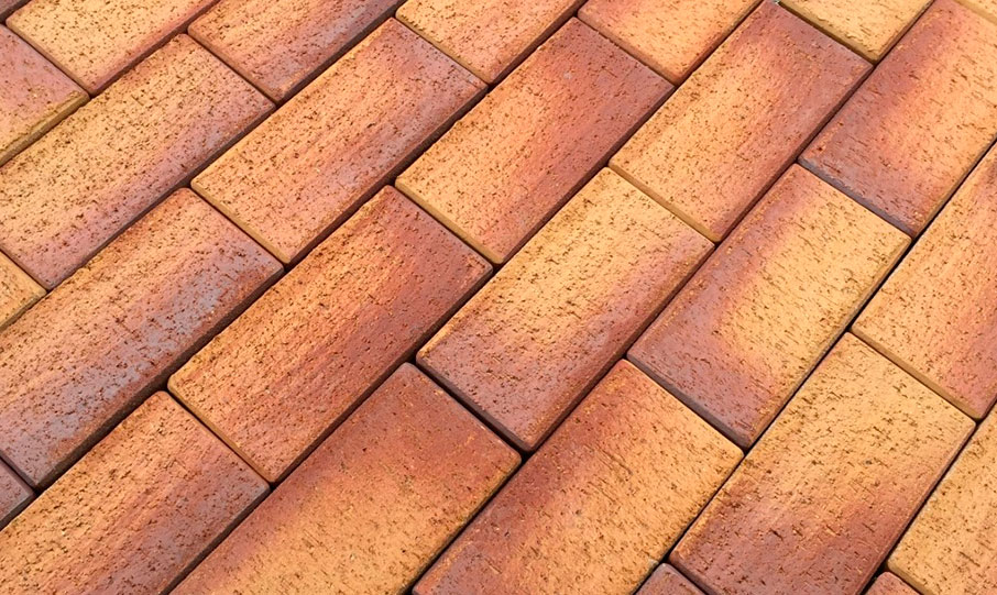 Тротуарная клинкерная брусчатка Feldhaus Klinker P249 areno ferrum, 200*100*52 мм