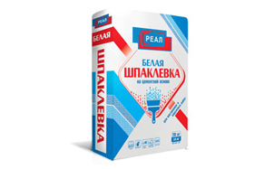 Шпаклевка РЕАЛ белая, 25 кг
