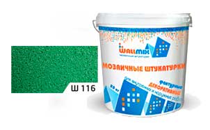 Цветная мозаичная штукатурка WallMix Ш116 Velour 0,4-0,8 мм, 20 кг