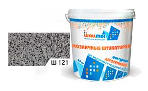 Цветная мозаичная штукатурка WallMix Ш121 Velour 0,4-0,8 мм, 20 кг