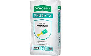Минеральная краска ОСНОВИТ УНИВИТА СС90, белая, 20 кг
