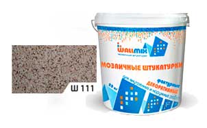 Цветная мозаичная штукатурка WallMix Ш111 Velour 0,4-0,8 мм, 20 кг