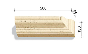 Угловой элемент для наличников и карнизов White Hills Тиволи 721-24, 500*65*130
