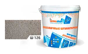 Цветная мозаичная штукатурка WallMix Ш126 Velour 0,4-0,8 мм, 20 кг