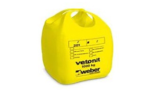 Безусадочный раствор weber.vetonit JB 600/5 P серый, 1000 кг