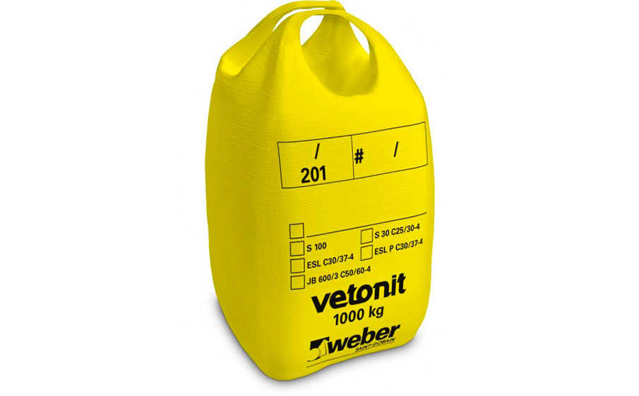 Сухой бетон weber.vetonit С100 (S 100) серый, 1000 кг