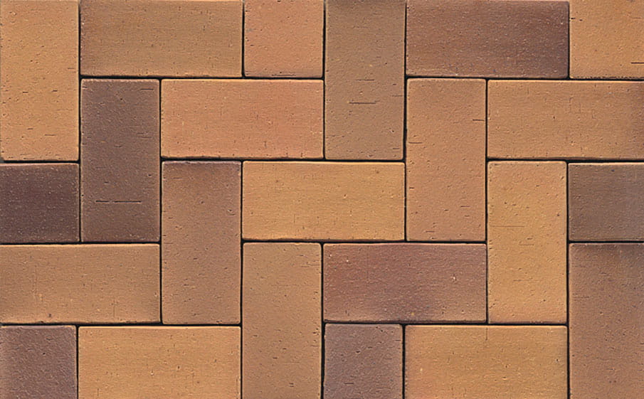 Тротуарная клинкерная брусчатка Muhr №08S Lachsrot spezial, 200*100*40 мм