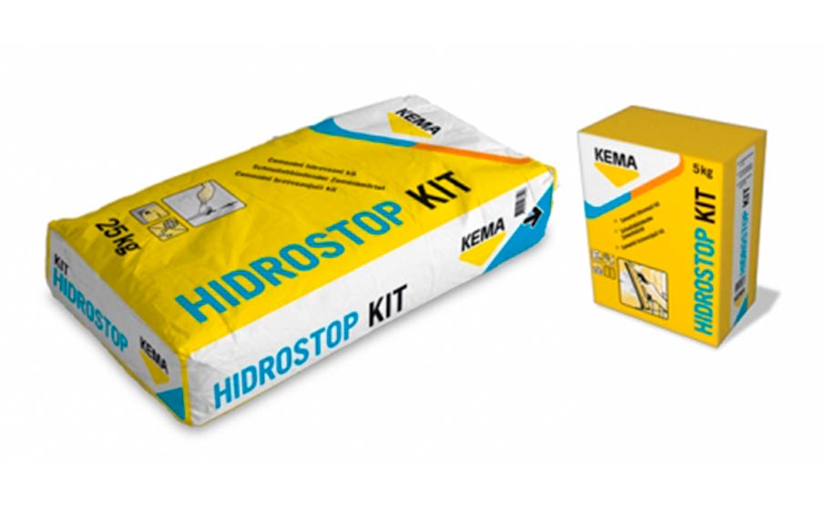 Цементный быстросхватывающийся состав KEMA HIDROSTOP KIT, 25 кг
