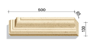 Угловой элемент для наличников и карнизов White Hills Тиволи 720-03, 500*65*130