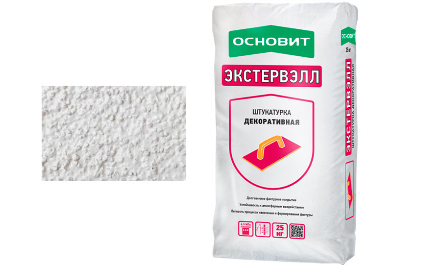 Штукатурка декоративная ОСНОВИТ ЭКСТЕРВЭЛЛ OM-1.5 WS "шуба", 25 кг