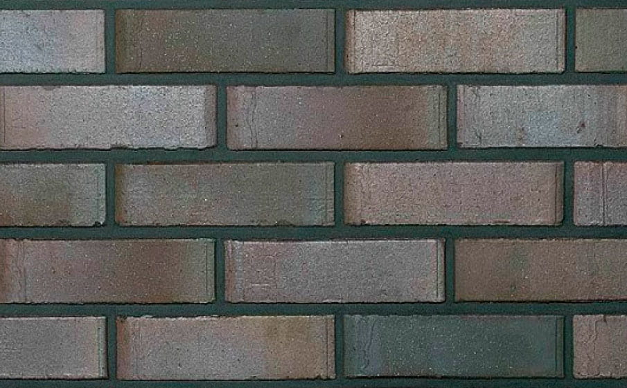 Кирпич клинкерный пустотелый Roben Accum blau-braun гладкий, 210*100*52 мм