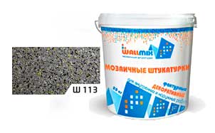 Цветная мозаичная штукатурка WallMix Ш113 Velour 0,4-0,8 мм, 20 кг