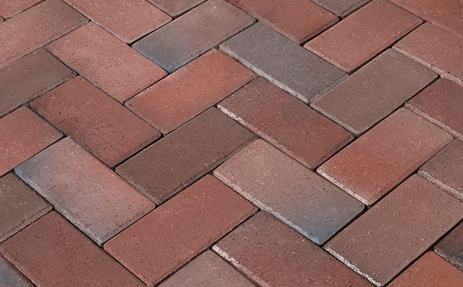 Тротуарная клинкерная брусчатка Penter Rotblaubunt, 200x100x71 мм