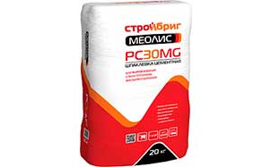Шпаклевка цементная Стройбриг МЕОЛИС PC30 MG, 20 кг