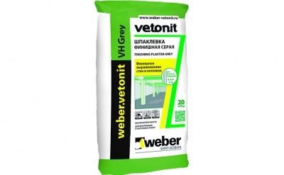 Финишная шпаклевка weber.vetonit VH grey, 20 кг