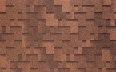 Гибкая черепица TEGOLA NOBIL TILE Акцент красно-коричневый