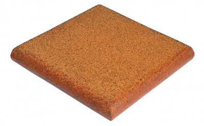 Клинкерная угловая ступень Gres de Breda Natural модель B, 330x330x60 мм
