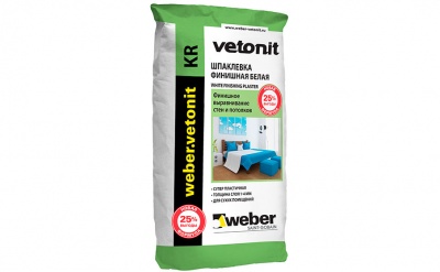 Шпаклевка финишная weber.vetonit KR, белый, 20 кг