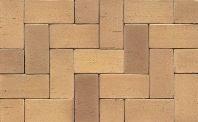 Тротуарная клинкерная брусчатка Muhr №06 Hellbraun-bunt, 220*105*65 мм