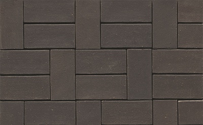 Тротуарная клинкерная брусчатка Muhr №05 Eisenschmelz Schwarzbraun, 200*65*52 мм