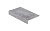 Клинкерная ступень прямоугольная Stroeher Keraplatte Roccia 840 grigio, 240x175х52x10 мм