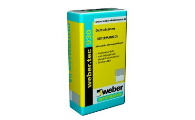 Цементный гидроизоляционный раствор weber.tec 930, 25 кг