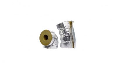 Отвод с покрытием из алюминиевой фольги с нахлестом на продольном разрезе Hvac Bend AluCoat T, 76/60 мм