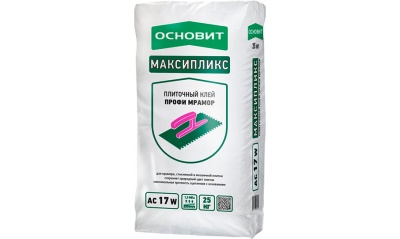 Плиточный клей ОСНОВИТ Максипликс AC17 W (ранее серия Белпликс Т-17), 25 кг